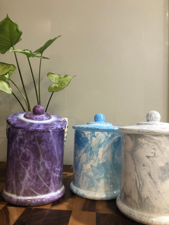 Scented Candle Jars - Naomi (Marble)